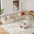 Nimbus 157" 4-Piece Channel Chenille Sectional Sofa with Chaise
