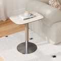 500mm Rectangle Lift-Top Sintered Stone Side Table