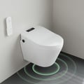 U-shaped smart toilet lid with automatic lid opening