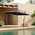Parasol de jardin en porte-à-faux de 2700 mm à hauteur réglable
