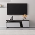Fero Grey Extendable TV Stand with 3 Drawers Up to 1800mm