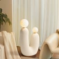 25.2'' Modern Resin Art Decor – U-Shaped USB Lighted Ornament