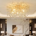 Luxury Gold Flush Ceiling Light 600mm