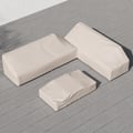 600D Tough Canvas Waterproof Outdoor Patio Furniture Covers in Beige