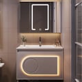 Vanité de salle de bain moderne en céramique blanche avec lavabo 800 mm