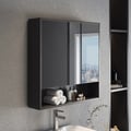 Black Mirror Cabinet with Storage 700mm*700mm