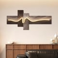 Golden Wave LED Wall Art – USB Powered (47.2'')