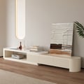 Velar Extendable Sintered Stone Top TV Stand with 3 Drawers