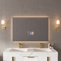 47.2" x 27.6" Smart Bathroom Mirror Waterproof Touchscreen with Multi-Function