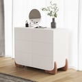 Curva 42" Boucle White 6 Drawer Smart Dresser Chest
