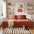 Corduroy Sofa Bed with deep seat