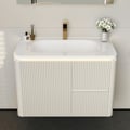 Bathroom Vanity Set 31.5" Modern Warm White LED Floating Bathroom Vanity with Sink