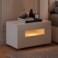 28" Wide Smart Nightstand with Charging Station & Light