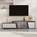 Fero Grey Extendable TV Stand with 3 Drawers Up to 1800mm