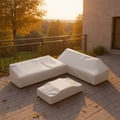 600D Tough Canvas Waterproof Outdoor Patio Furniture Covers in Beige