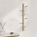 Luxury 6-Hook Wall Mounted Coat Rack in Gold with High Load-Bearing and Paint Process