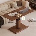 1200mm Walnut Lift-Top Height-Adjustable Coffee Table