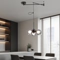 360° Rotatable, Spherical Pendant Light with Adjustable Hanging Height