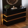 Lumio 1200mm LED 6-Drawer Dresser with Charging Station