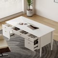 1625 mm weißer Home-Office-Schreibtisch im modernen Stil mit 6 Schubladen