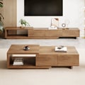 Quoint Extendable TV Stand & Coffee Table Set