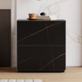 Sintered Stone 2-Drawer Nightstand, Set of 2