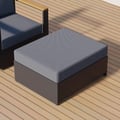 Axis Outdoor Matching Swivel Footrest Storage Ottoman in Gray
