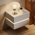 Lumio 2-Drawer LED Smart Floating Nightstand with Light