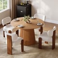 Dining Set 47"–79" Extendable Solid Wood Dining Table with 4 Chairs
