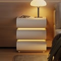 Humply Leather 3-Drawer Smart LED Nightstand