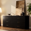 Meuble TV Arune de 63" avec commode de rangement à 6 tiroirs