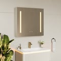 80 cm Modern Wall-mounted LED Bathroom Medicine Cabinet Vanity Mirror with Storage