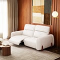85" Genuine Leather Power Reclining Sofa with Adjustable Headrest