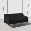 600D Tough Canvas Waterproof Outdoor Swing Covers in Black