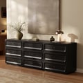 94" TV Stand with Chest Cabinet with 3 Drawers Storage