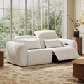 89" Chenille Zero Gravity Power Reclining Sofa with Pillows