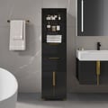 Aro 149cm Bathroom Storage Cabinet Freestanding Linen Tower with Shelves Drawers & Doors
