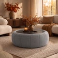 39" Performance Chenille Multi-Functional Ottoman With Storage And Coffee Table In One