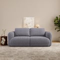 Modern 87" 2-Seater Chenille Power Convertible Sleeper Sofa with Remote Control