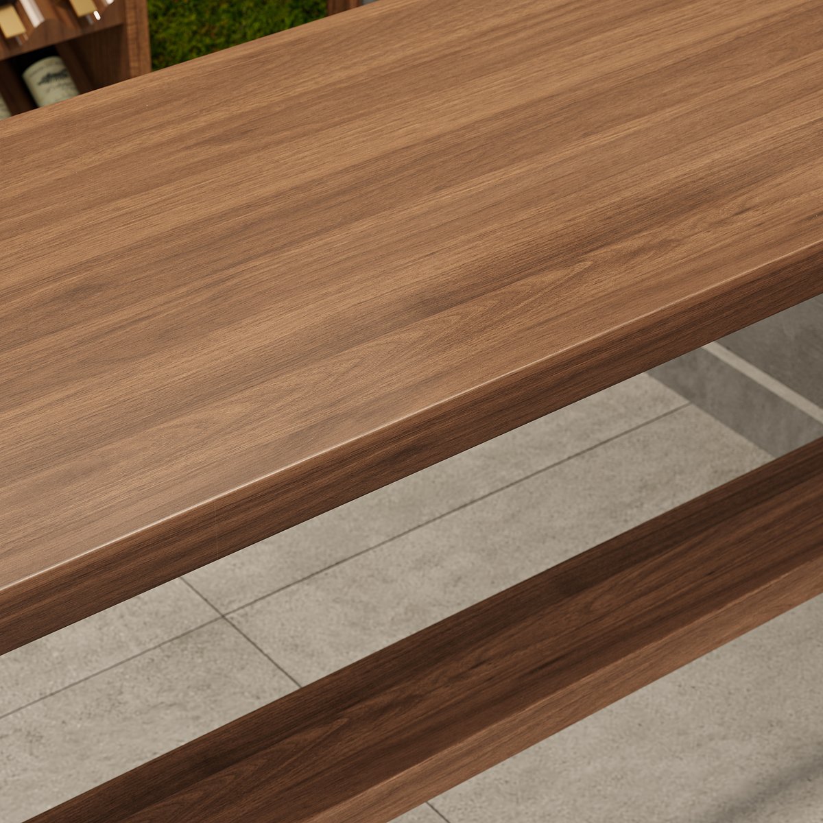 1800mm Table de Bar Industrielle Table de Pub image de fenêtre