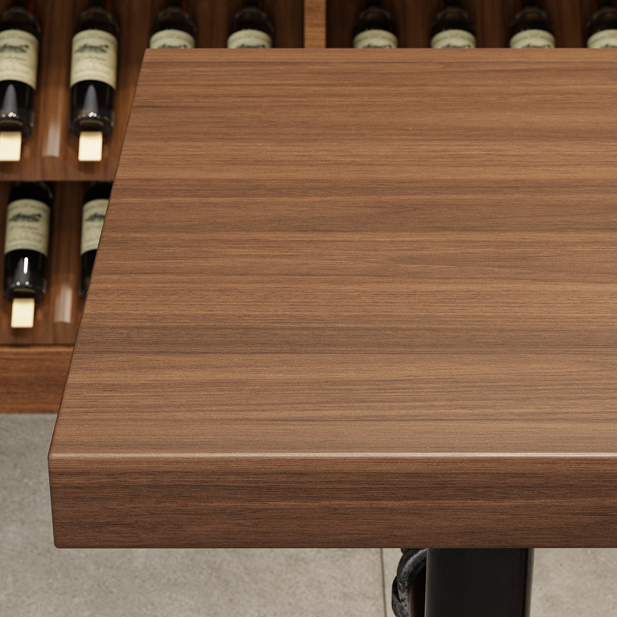 1800mm Table de Bar Industrielle Table de Pub image de fenêtre