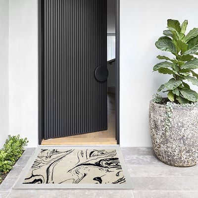 Tapis De Porte Style Gothique Raie Manta – 40x60 Cm, Lavable – Pour Intérieur/extérieur, Antidérapant - 7