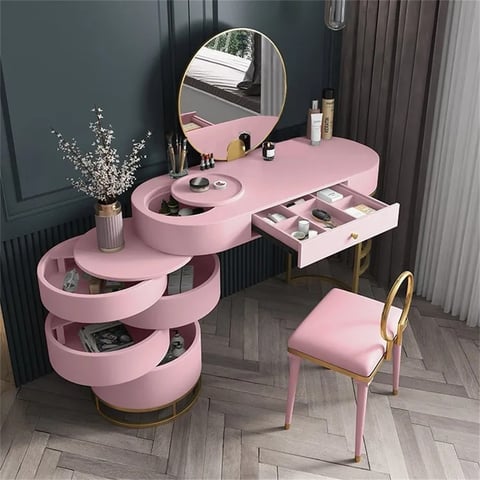 pink dressing table ikea NORDKISA dressing table, bamboo, 297/8x181/2"