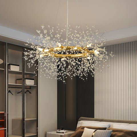 Machine Lampadario a soffitto in Ceramica in Ceramica in Ceramica in Stile Europeo for Soggiorno Camera da Letto Camera Modello Villa Duplex Chandelier (Color : D70 H60cm-6 Arm, Size : Cold