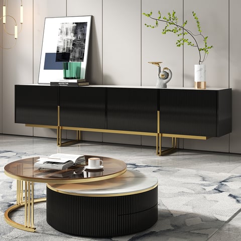 Black & Walnut TV UnitsHomary DE