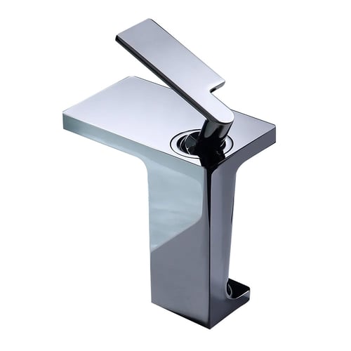 Modern Waterfall Single Hole Bathroom Faucet Single Handle Solid Brass ...