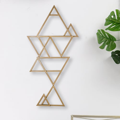 Décoration Murale Abstraite Sur Toile Avec Blocs Géométriques Modernes