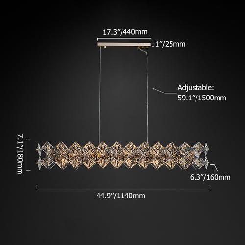 Depuley Landhaus Kronleuchter - 6-armige Schwarze Hängeleuchte Für Esszimmer