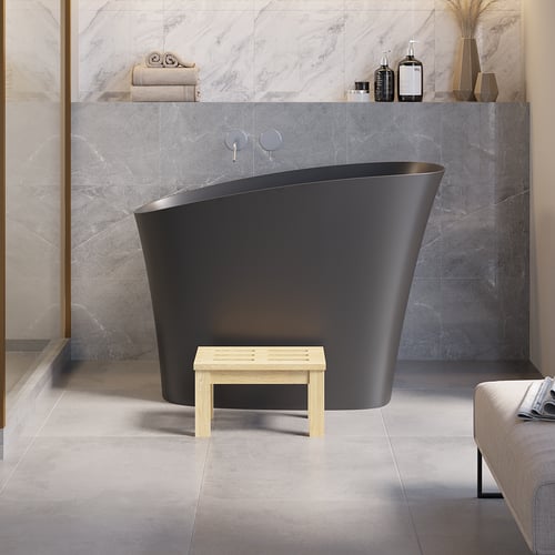 47'' Japanese Soaking Bathtub With Built-in Seat - Giving Tree