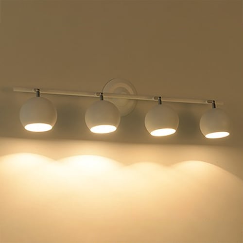 Sea Gull Lighting Alturas Wandleuchte – 4-flammig, Geätzte Weiße Glasschirme, Gebürstetes Nickel
